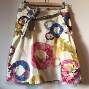 Vibrant floral print skirt